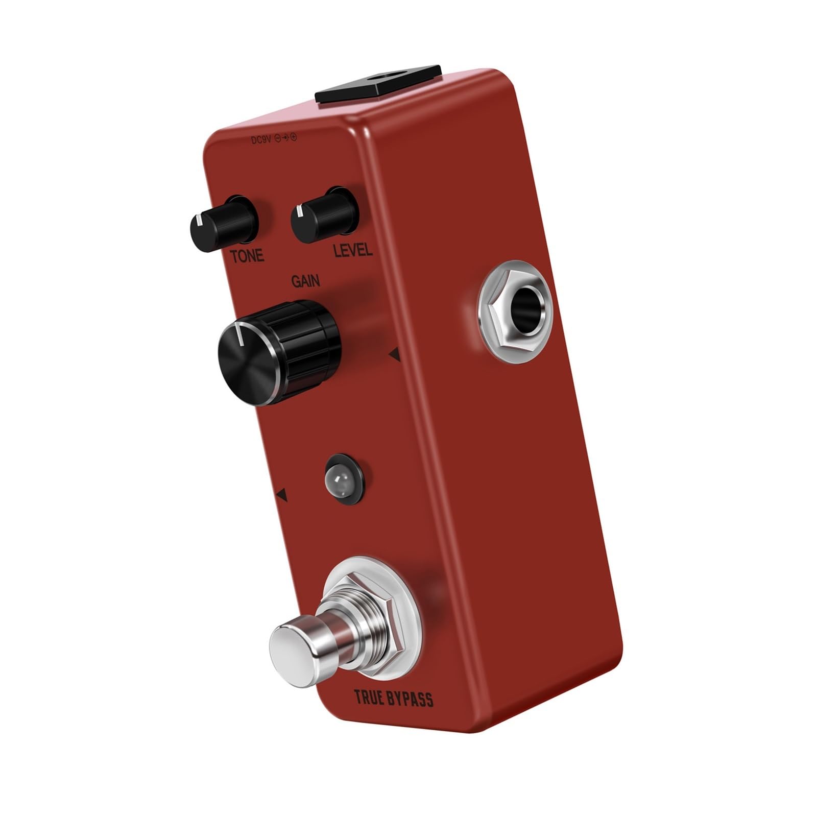 Efekt Gitary Elektrycznej Overdrive Chorus Vibrato Reverb Czerwony Akcesoria