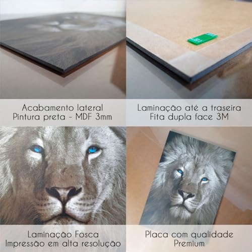 Kit 6 Placas decorativas Jujutsu kaisen personagens anime arte A4