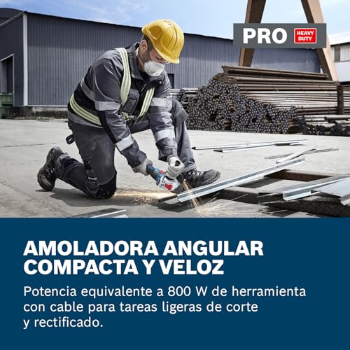 Amoladora angular GWX 18V-8 Bosch Professional con empuñadura auxiliar ergonómica 4