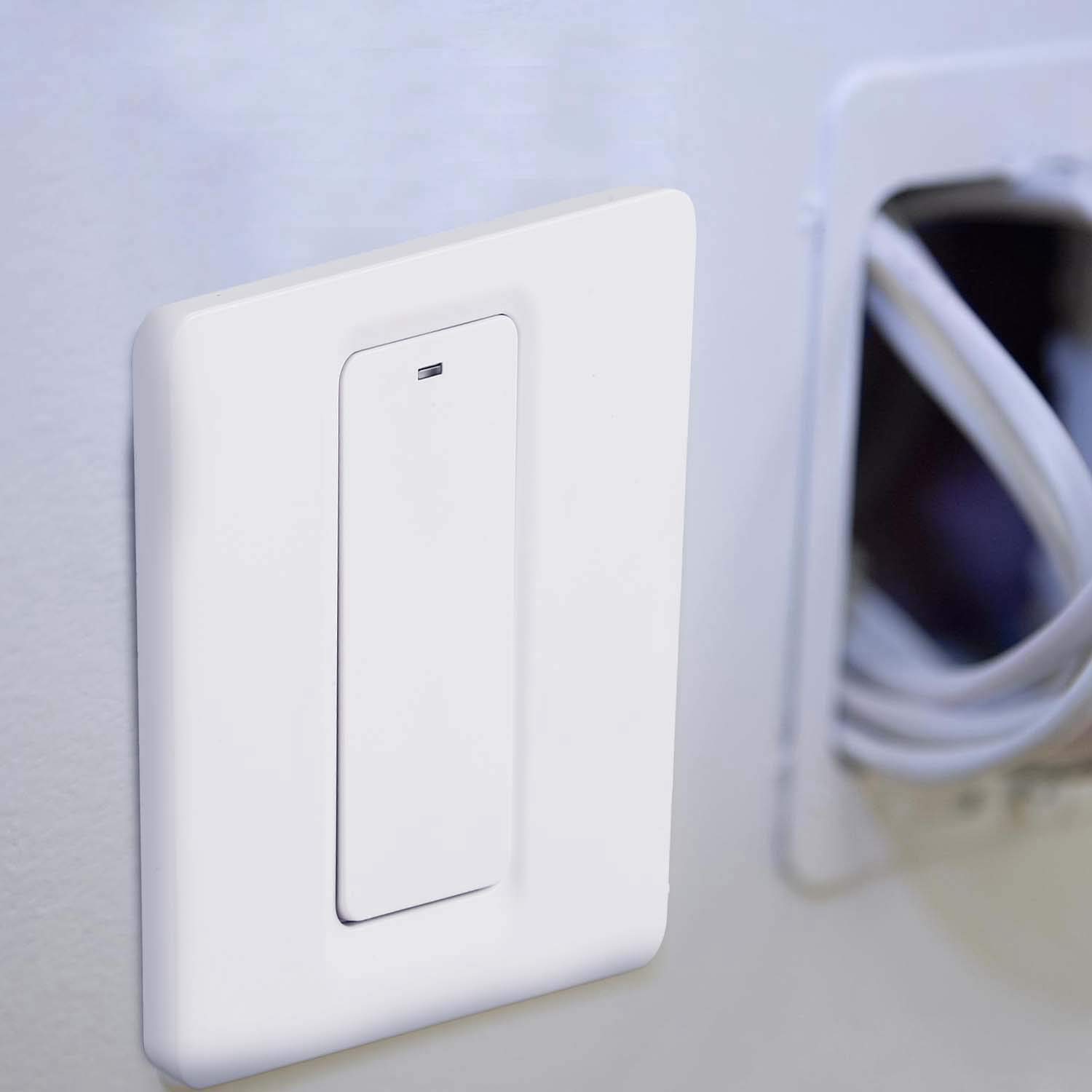 Interruptor de luz, Asistente de interruptor de luz inalámbrico teledirigido de pared inteligente Wi-Fi