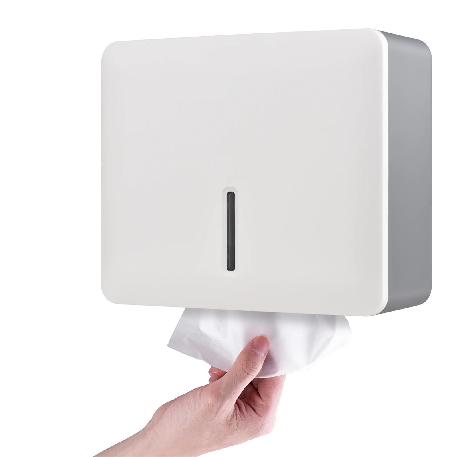 Portafazzoletti da Parete Dispenser di fazzoletti da Bagno Porta Asciugamani di Carta a Parete Dispenser di Asciugamani for Porta Carta igienica da Cucina(Dark Gray)