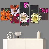 SIGNWIN 5 Panel Canvas Wall Art Modern Art for Home Decorations Ready to Hang - 60