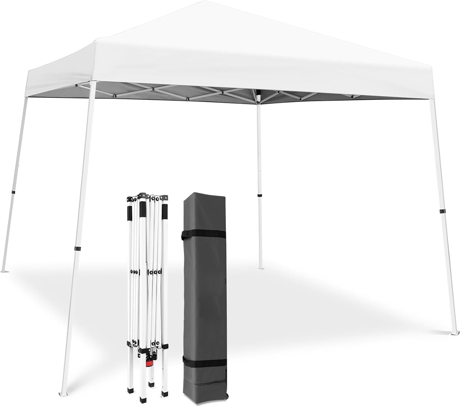 Garvee Tonnelle de Jardin Extérieur 3x3m Tente Pliante de Jardin | Rapide à Installer Auvent Pliable pour Camping, Festival, Plage, Jardins Inclus Sac de Transport, Blanche