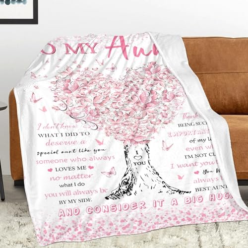 Auntblanketauntgiftsfromniecenephewbirthdaygiftsforauntuniquepinksoftwomenthrowblanketgiftsformothersdaychristmaswarmplushflannelfleeceblankets60x50tomybestaunt Urban Country Home Decor Aunt blanket aunt gifts from niece nephew birthday gifts for aunt unique pink soft women throw blanket gifts for mothers day christmas warm plush flannel fleece blankets 60×50 to my best aunt urban country home decor
