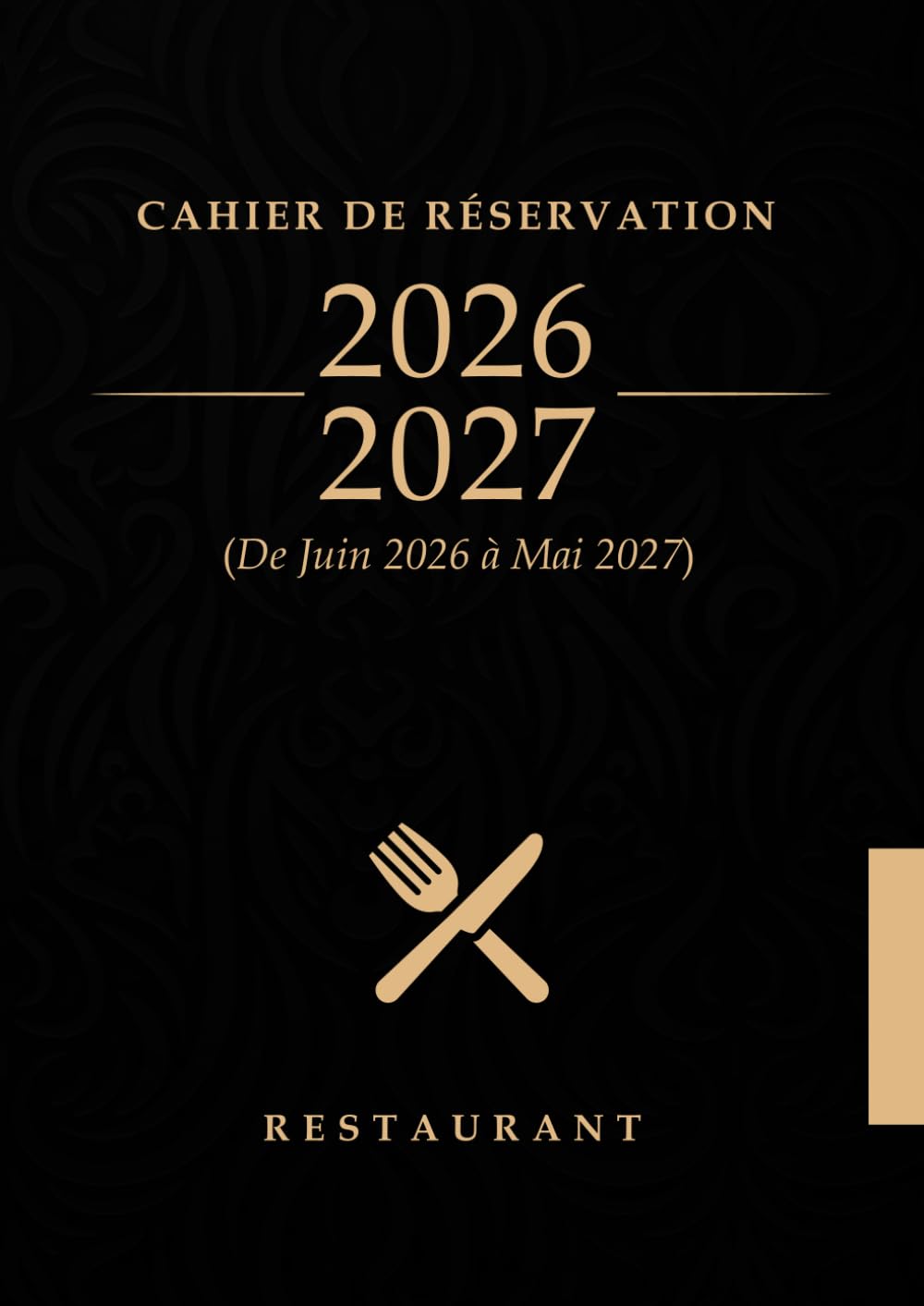 Cahier de réservation restaurant grand format A4 midi - 5