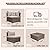 Naga Bahna 7-Piece Outdoor Patio Furniture Set, All-Weather PE Rattan Sectional Sofa Conversation Set with Glass Coffee Table, Brown Wicker Furniture for Backyard, Spring