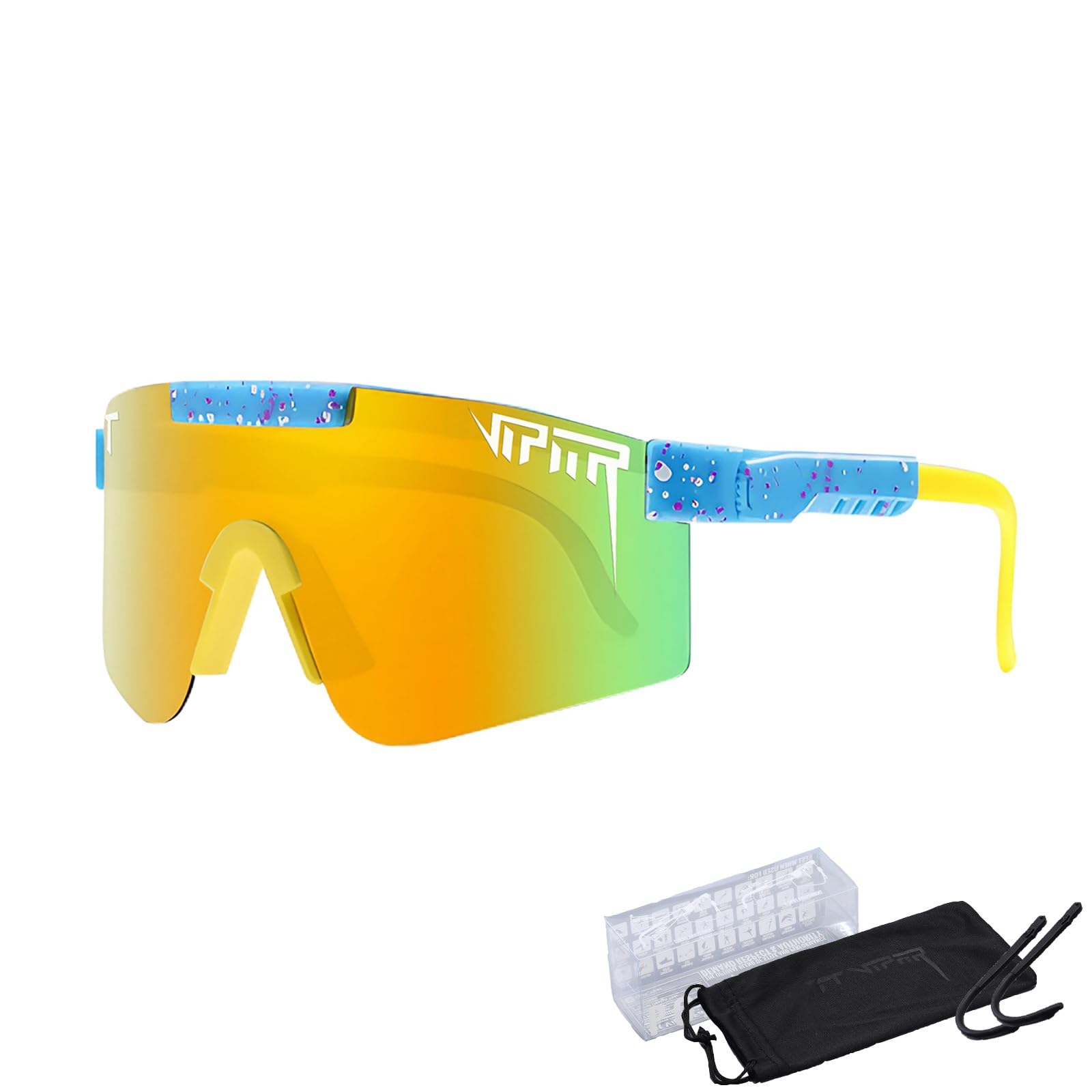 P-V Polarized Sports Sunglasses For Men Women Cycling Glasses Sports Sunglasses UV400 Protection Bike Sun Glasses
