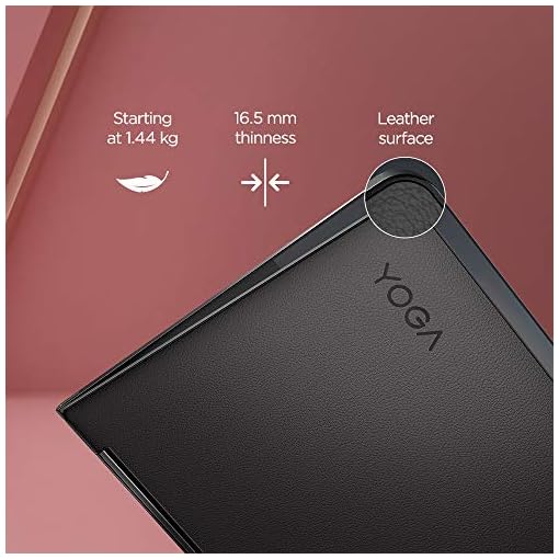 Lenovo Yoga 9 Intel Evo Core i7 11th Gen 14" (35.56cm) 4K 2-in-1 Convertible Touchscreen Laptop (16GB/1TB SSD/Win11/Office/Integrated Pen/3Yr Warranty/Shadow Black/Leather Surface/1.44Kg), 82BG00BSIN - Image 5