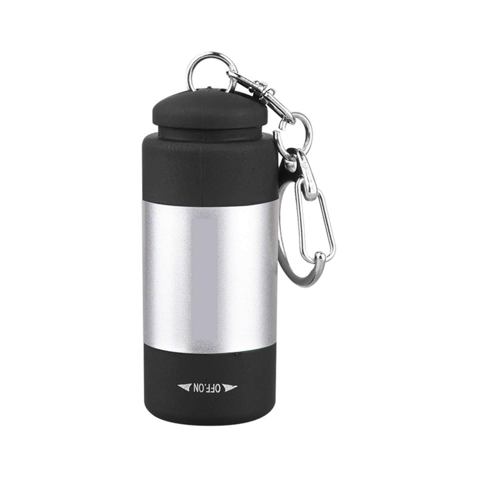 Ngtfdcp Silver Rechargeable Torch, Usb Rechargeable Keychain Flashlight Waterproof Mini Led Torch Light For Emergency For Camping,Hiking(Silver)