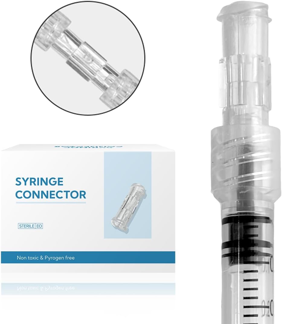 Luer Lock Adapter 100pcs,Sterile Individual Pack，Female to Female Luer Lock Connector,