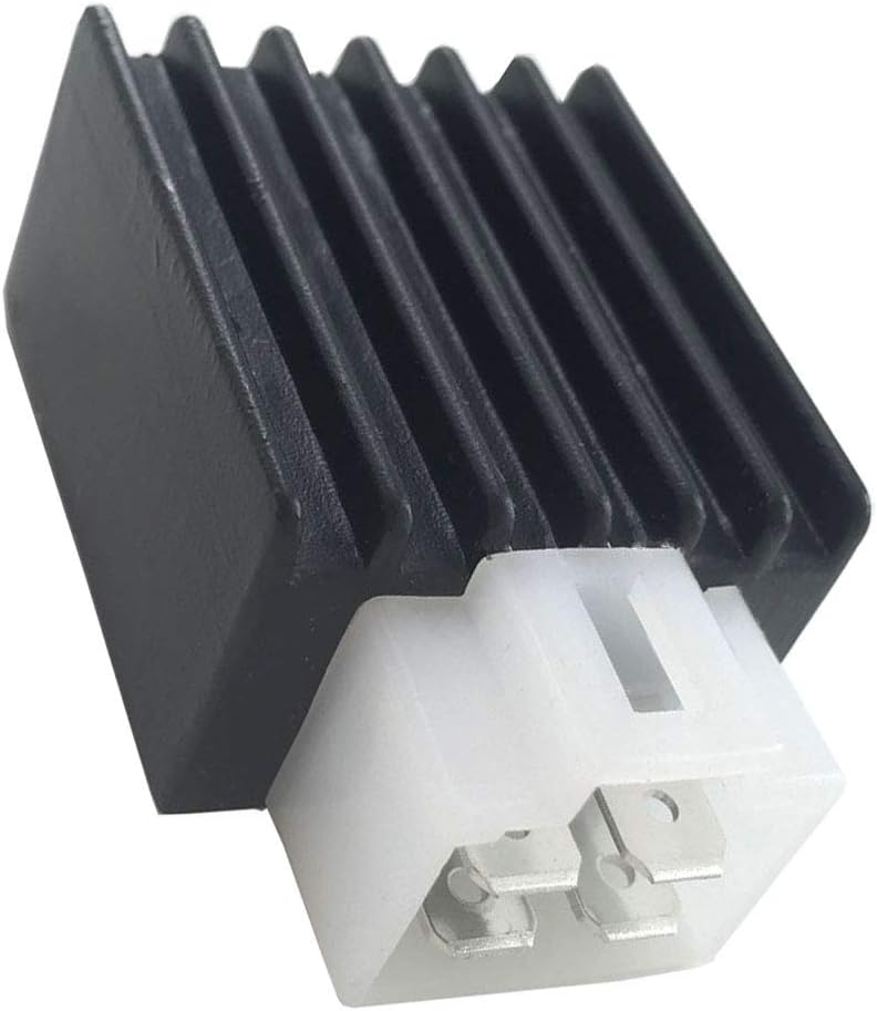 Close-up of the 12V 4-pin Voltage Regulator Rectifier