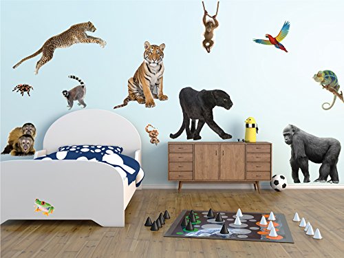 Set de Vinilos Decorativos de Animales de la Jungla miniatura 5