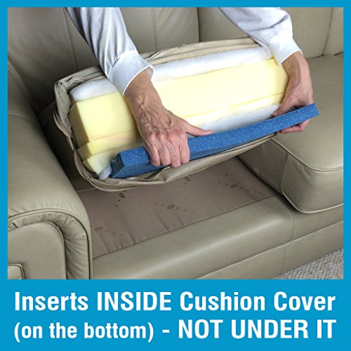 Ultimate Sagging Cushion Repair Solution By SagsAway. Flexible and Dense Foam Insert To Fix Saggy Sofa, Loveseat and Chair Seats Of Any Size. Restore Comfort and Looks, and Delay Buying New Furniture