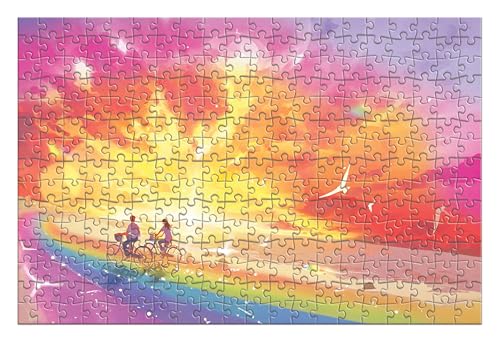 Image of Frank Rainbow Ride 300 Pieces Jigsaw Puzzles | Collector's Edition | Travel Friendly Mini Puzzles | Realistic Illustration Puzzle | Game for Focus & Memory | for Adults & Teenagers