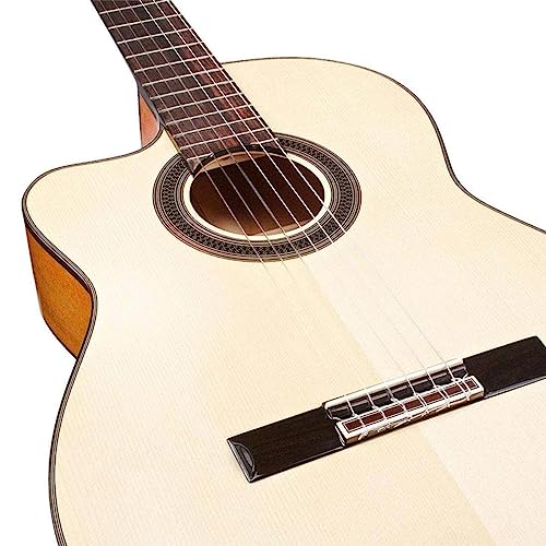 Image of Cordoba GK Studio Lefty Cutaway Flamenco Acoustic-Electric Nylon String Guitar, Iberia Series