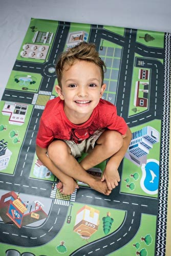 Tapete Ilustrativo Pista de Carrinho Hot Wheels (60x120cm)