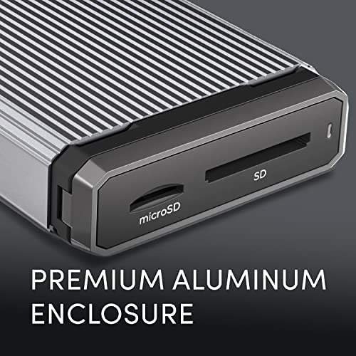 SanDisk Professional PRO-Reader SD and microSD - High Performance Card Reader for SD and MicroSD Cards, USB 3.2 Gen 1 - SDPR5A8-0000-GBAND