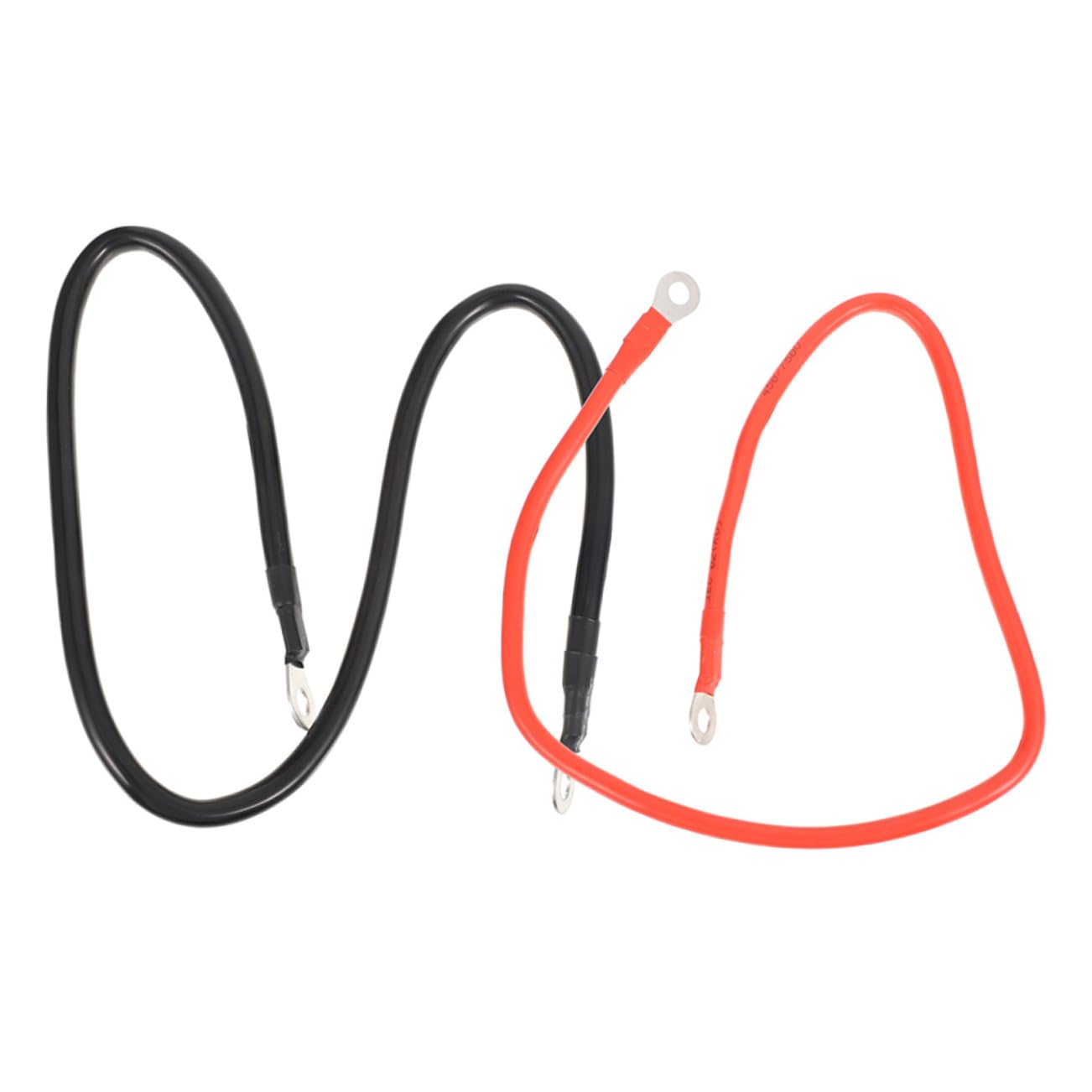 1 Pair Battery Inverter Cable Durable Automotive Power Supply Wire for Cars Rvs Boats and Solar Energy Applications High Conductivity