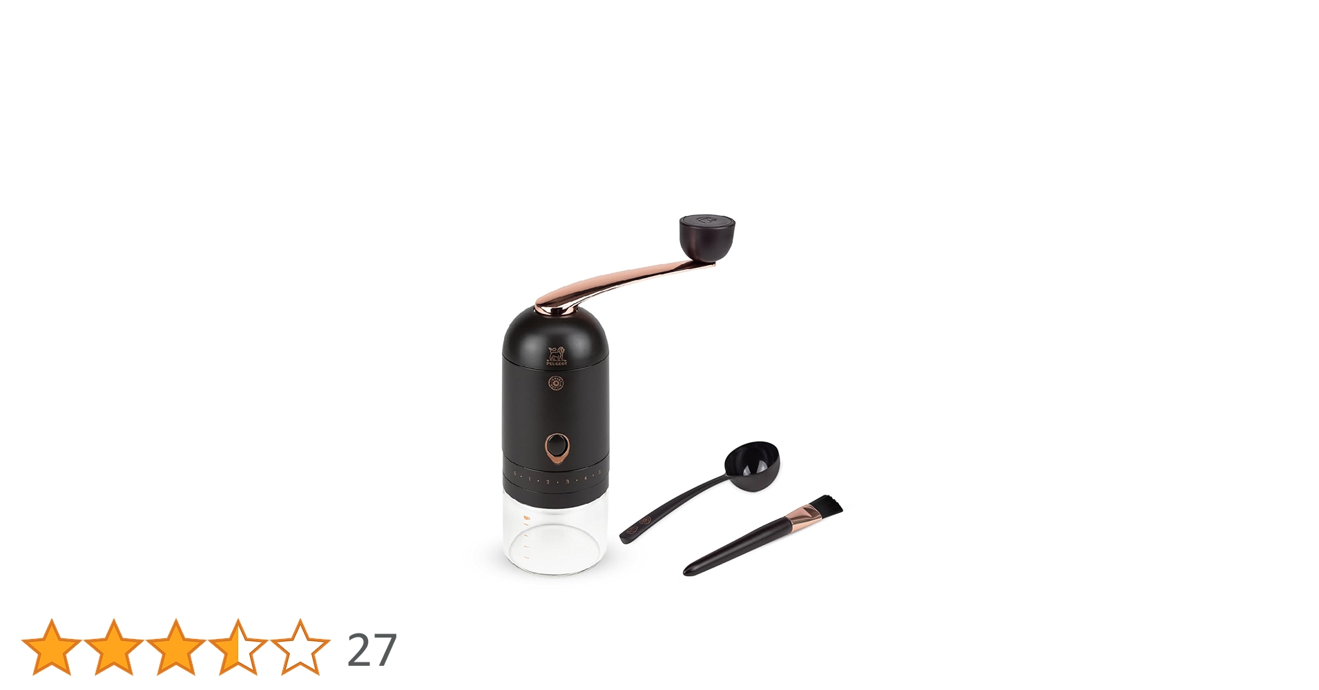 Amazon｜プジョー PEUGEOT コーヒーミル 11段階 挽き目調整可能 計量