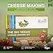 The Big Vegan Cheese Making Kit - Make Your Own Cheese Kit - Easy Cheese Making Kits Perfect as Foodie Gifts, 6 Different Dairy Free Cheese Creations, 20 Batches for Men and Women (Vegan)