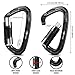 Storesum UIAA Certified Climbing Carabiner -3 Pack 24KN (5400 lbs) Carabiner Heavy Duty Locking Carabiner Clip Climbing Gear for Rock Climbing Gear,Camping,Climbing Equipment,Large Carabiner