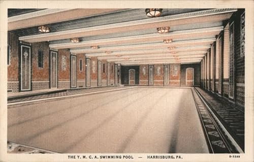 Y.M.C.A. Swimming Pool Harrisburg PA Antique Postcard