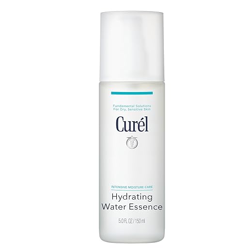 Curel Japan Skin Care Hydrating Water Essence Toner, Water Based Face Moisturizer for Dry Skin, Serum for Face, 5 oz