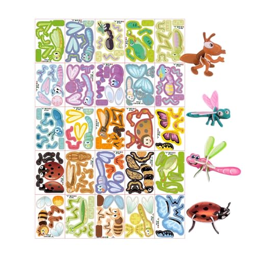 3d Jigsaw Puzzle for Kids,Immersive Parent-Child Interaction | 25-model 3D Toy,for Boys Girls Students Classroom School Bedroom 