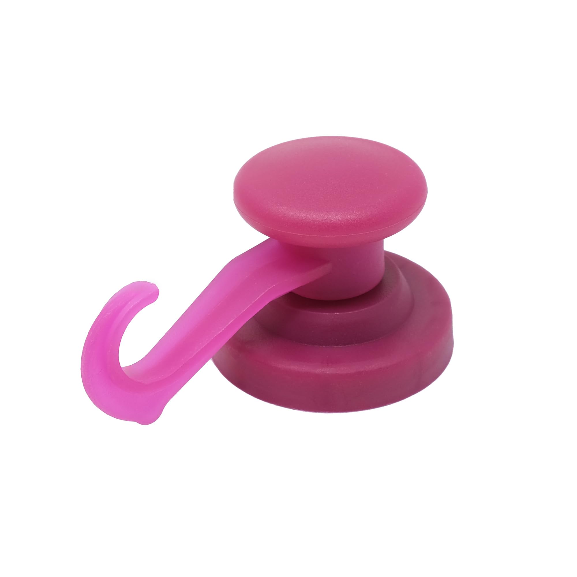 Magnet Expert 43mm Diámetro De Goma Recubierto De Imán De Neodimio Con Gancho Giratorio-púrpura (paquete De 40)