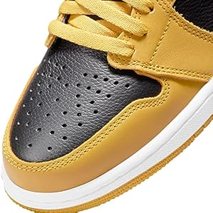 Nike Tênis masculino Air Jordan 1 Mid SE, Amarelo, preto, 39