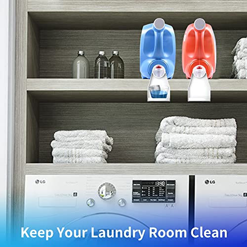 2-Pack-Laundry-Detergent-Cup-Holder-Drip-Catcher-Organizer-Clip-Tight-on-Laundry-Bottle-Spouts-No-More-Leaks-or-Mess-with-Detergent-and-Fabric-Softener-in-Laundry-Room