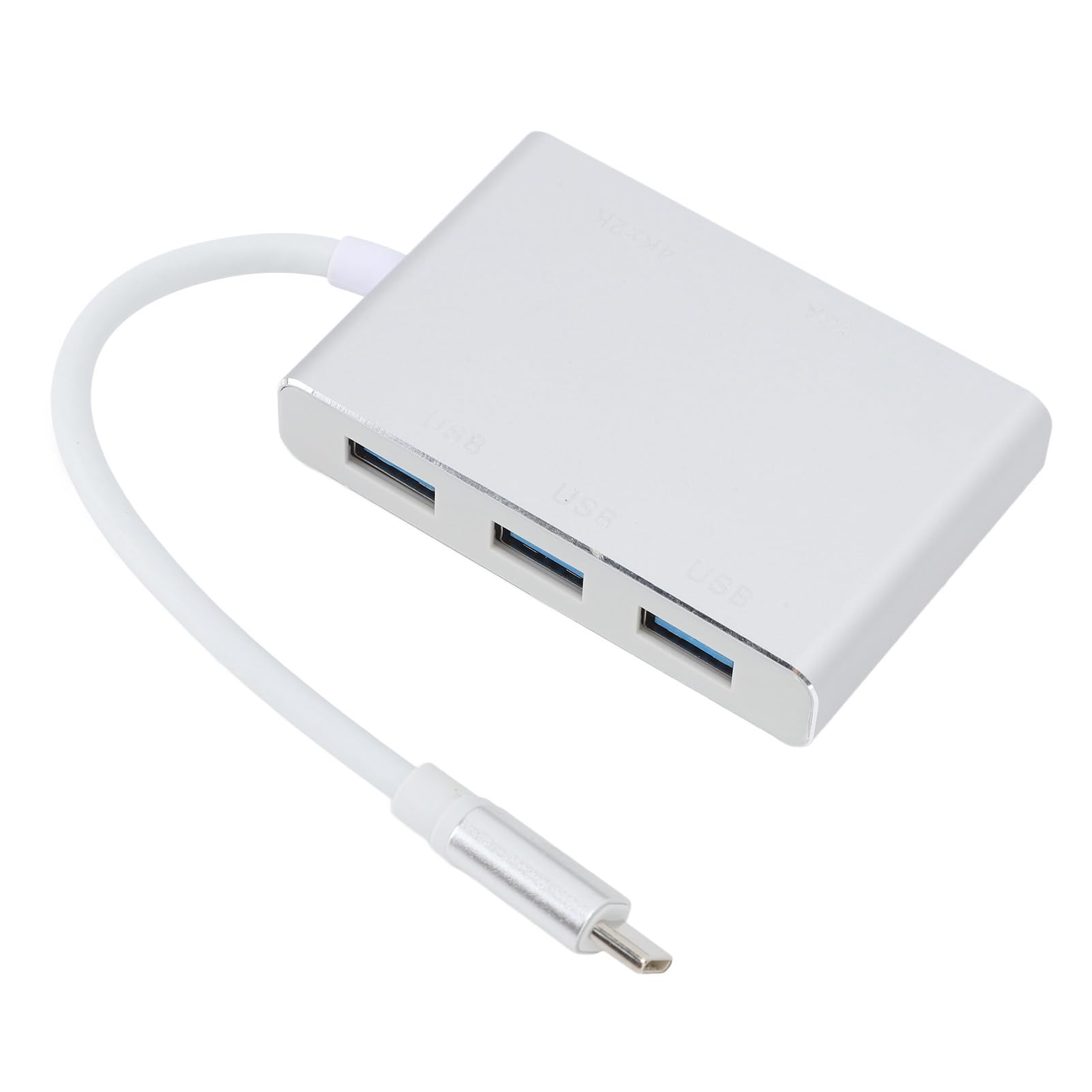 USB C Hub 5 w 1 typ C do USB Multi Port Adapter Rozdzielacz z interfejsem multimedialnym HD VGA USB 3.0 dla telefonu Srebrny laptop