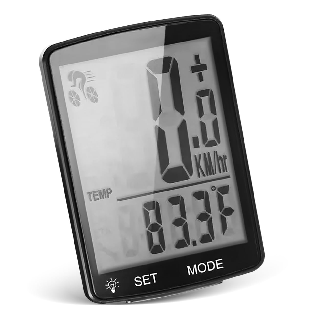 Yardwe Contachilometri Wireless per Bicicletta, Computer Nero Compatto