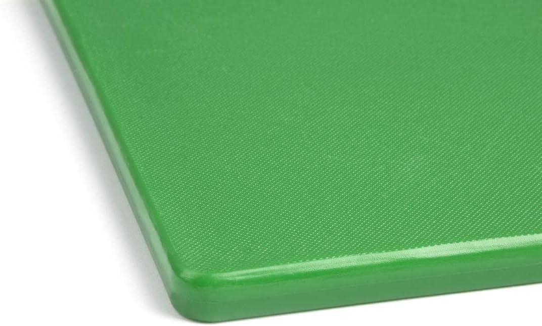 LDPE Chopping Board, Green Colour Coded - Salad and Fruit Prep, Small Size: 12(H) x 305(W) x 229(L) mm, Low Density Polyethylene, Non-Porous Prevents Flavour/Odour Absorption, GH793