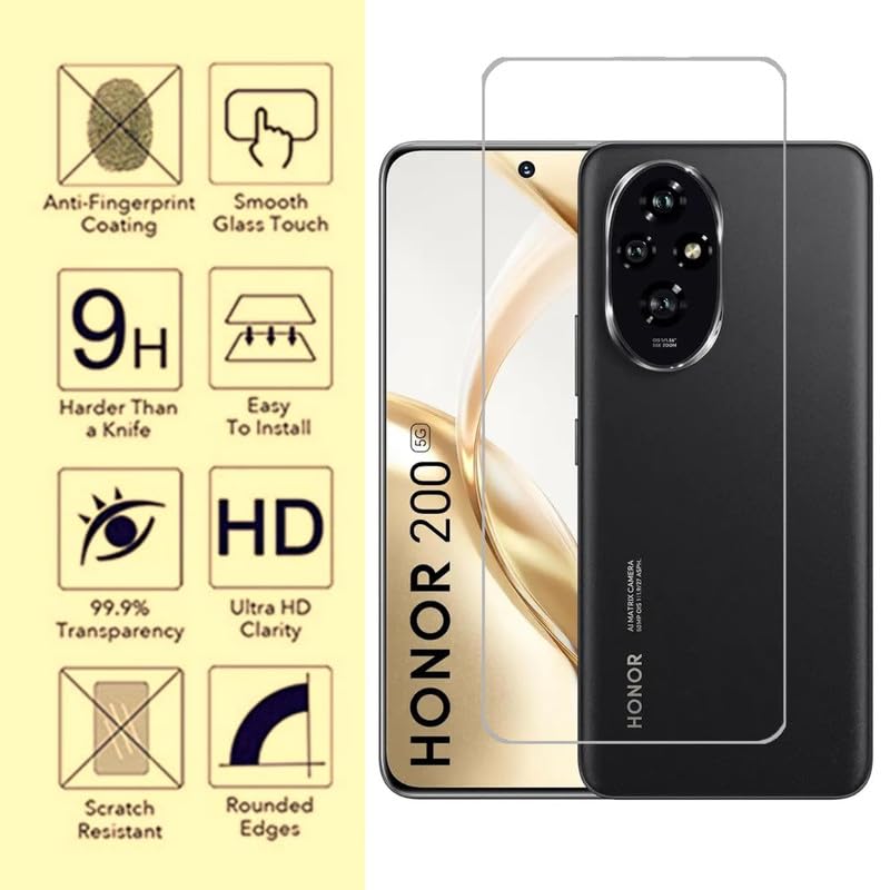 Image of Edge-To-Edge Protector Screen Tempered Glass For Honor 200 5G Cellphone With Easy Installation Kit