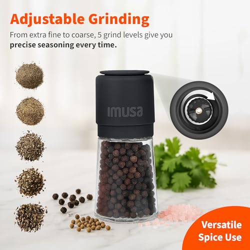 Image of IMUSA Salt and Pepper Grinder Set, 2-Pack, Manual