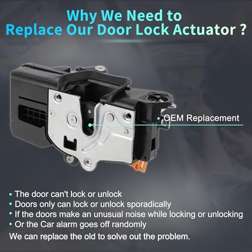 Image of Front Left Driver Side Power Door Lock Actuator Motor Door Latch Actuator Assembly for Saturn Vue 2002-2005 for Saturn Ion 2003-2007
