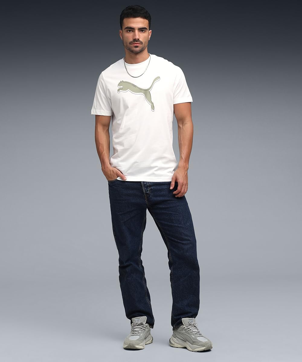 PUMA mens GRAPHIC Cat Logo Tee PUMA White T-Shirt 2026 - view 2