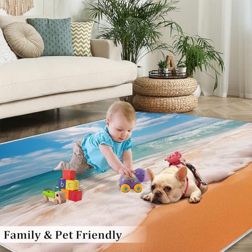 Tapete decorativo rectangular 3x5 ft microfibra antideslizante miniatura 4