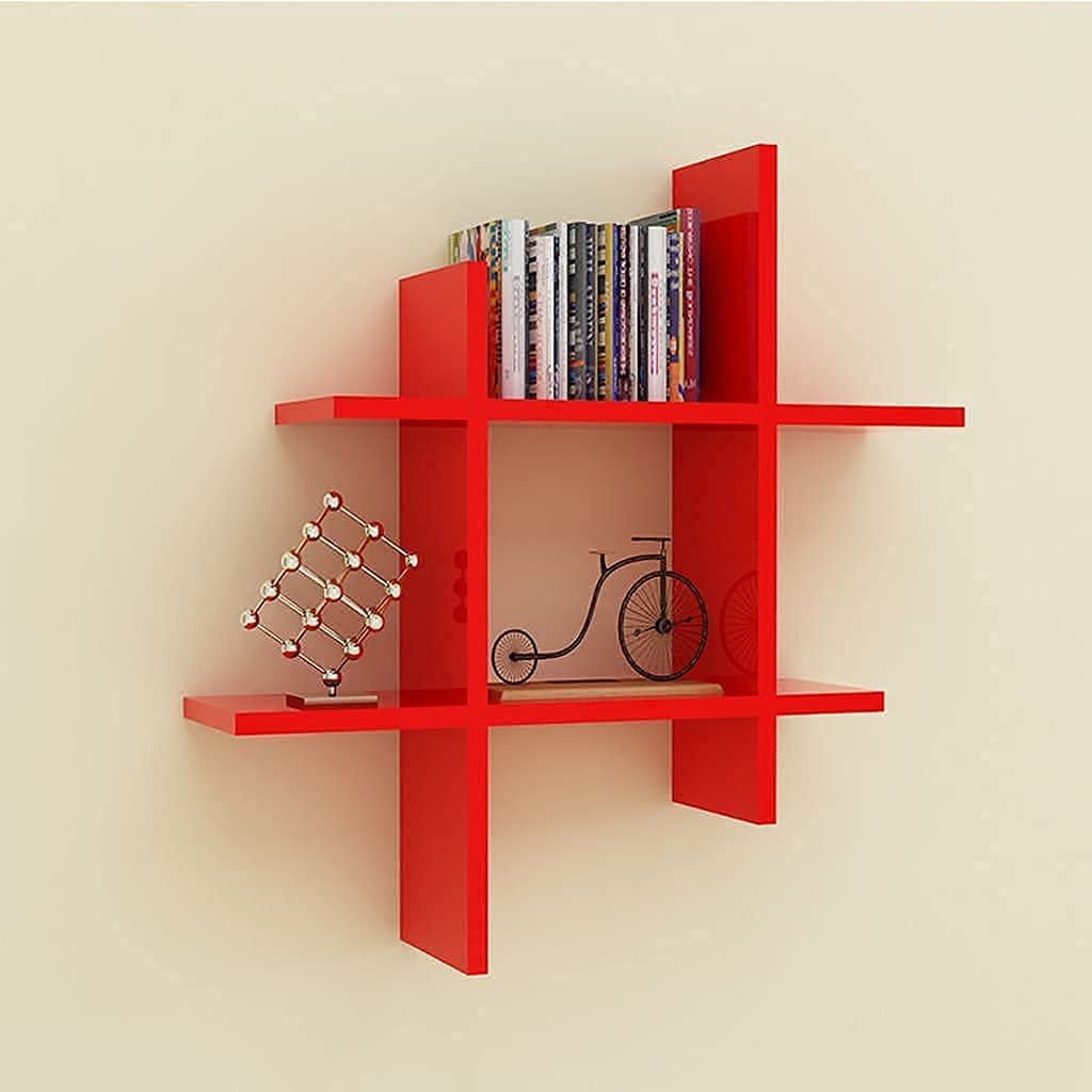 Zoro Handicraft Glossy Wood Wall Mount Display Rack Floating Shelf for