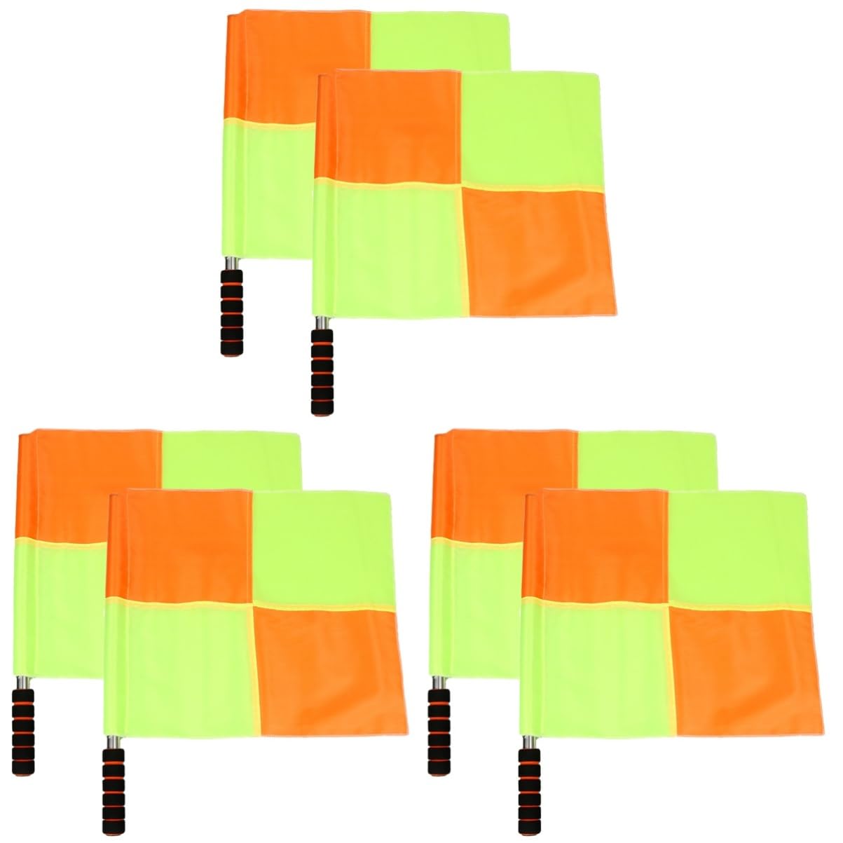 Drapeaux de signalisation portatifs et sifflet de football pour tournois locaux