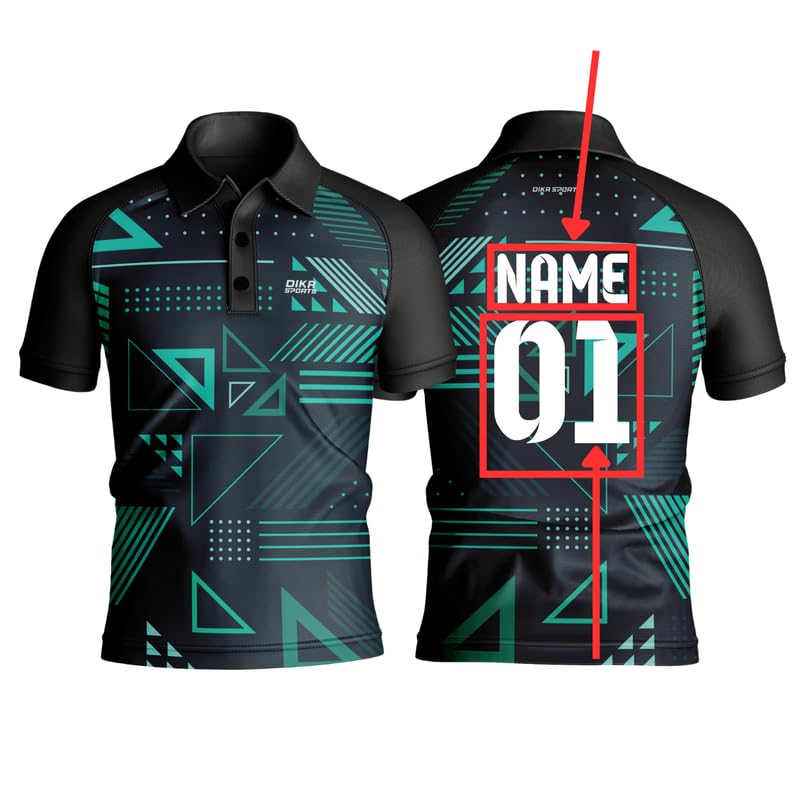 Dika Sports Custom Jersey Cricket t-Shirt Combo Cricket Tshirt for Boys Half Sleeve t Shirt for Men | 2 Year to 5XL-image-41