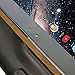 Skinomi Gold Carbon Fiber Full Body Skin Compatible with Samsung Galaxy View (18.4 inch)(Full Coverage) TechSkin with Anti-Bubble Clear Film Screen Protector