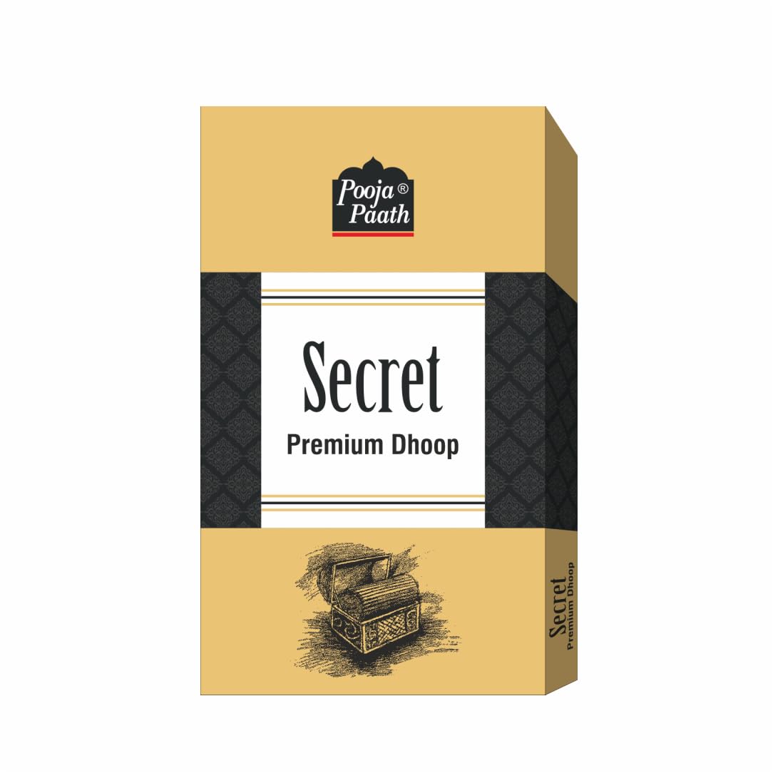Pooja Paath Natural Fragrance Premium Secret Drystick Dhoop & Incense Sticks for Puja, Home & Office, Meditation & Festive Fresh Vibes - Pack of 12
