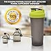 The Scoopie Supplement Container, Scoop, and Funnel System for Post Workout Protein Powder, Spill Proof Holder Dispenser, Gym and Shaker Bottle Accessory, PACK OF 2, BLUE (60 cc, 60 mL) (90 cc, 90 mL)