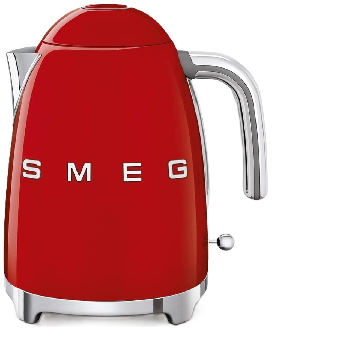 Smeg KLF03RDUS 50's Retro Style Electric Water Kettle, with Automatic Shutoff, Removable Base, and Water Indicator, Red (Renewed)