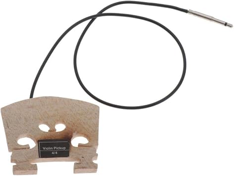 Electric Violin Bridge with Piezo Pickup for 4/4 Violin