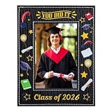 PETCEE Class of 2026 Graduation Photo Frame - Graduation Picture Frame Gifts for Him Her Junior High School University College Graduation Photo Frames Decorations for Graduates Girls Boys Daughter Son