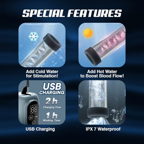 Image of Penis Vacuum Pump Electric Penis Enlarge Maximizer PRO Extend Pump Rechargeable Penis Stimulator with 5 Suction Intensities OH-OT-284