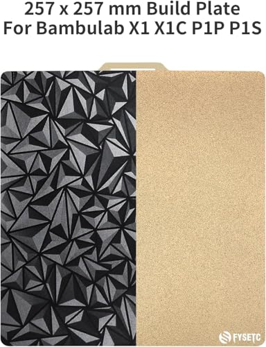 Plaque PEI Bambu Lab X1/P1S - Lit d'impression 257x257mm en acier flexible PEO - 3
